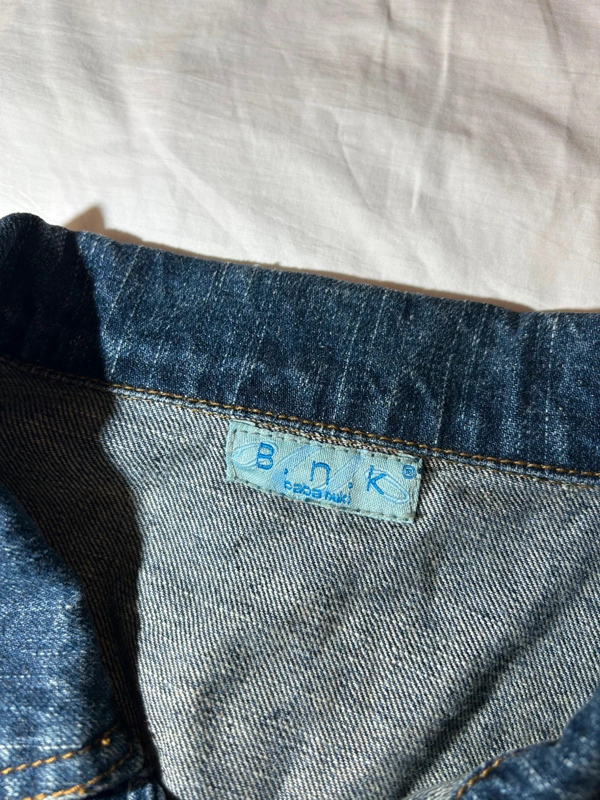 Marineblauwe vintage denim jas bnk baba nuki – photo 5